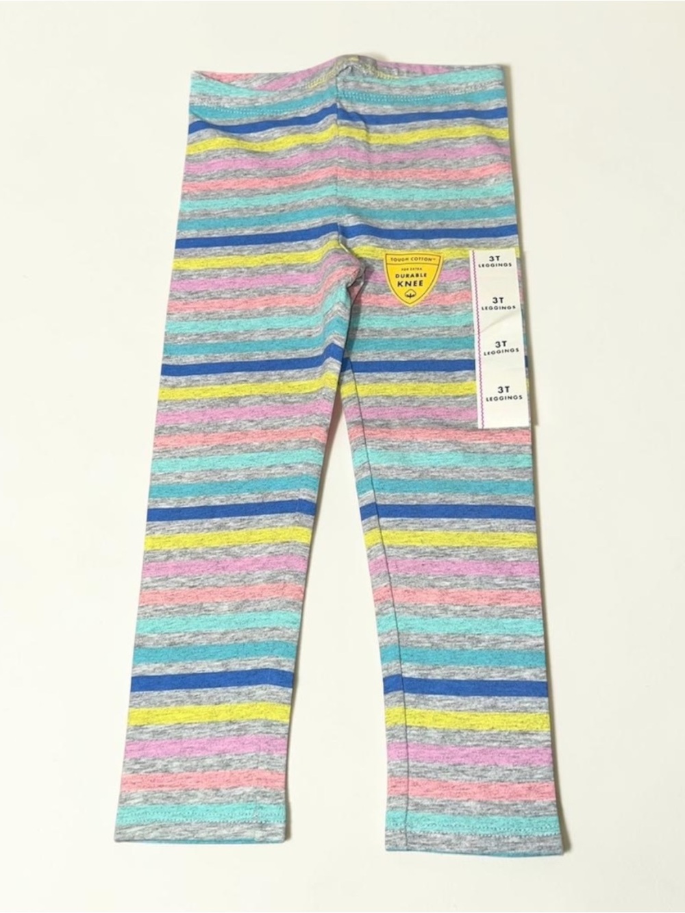NWT Cat & Jack Pastel Striped Leggings Toddler 3T